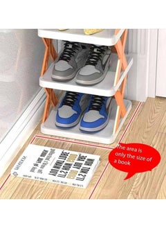 BLOOMING TIME Multi Layer Shoe Rack Organizer, Creative Multi Layer Shoe Rack, Vertical Shoe Rack (9 layer, Green)  - Image 4