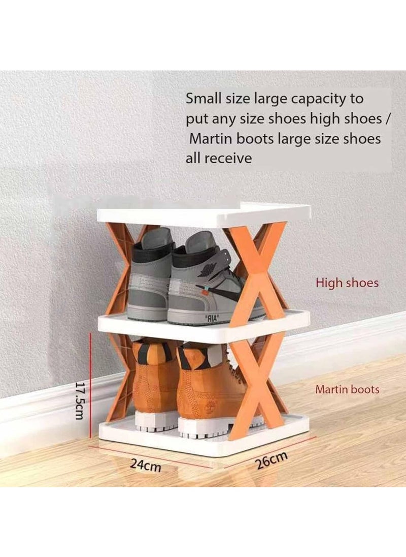 BLOOMING TIME - Multi Layer Shoe Rack Organizer, Creative Multi Layer Shoe Rack, Vertical Shoe Rack (9 layer, Green) - Image 1