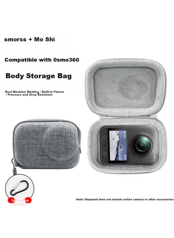 Smorss Dji Osmo 360 Panorama Camera Carrying Case Protective Quick-release Bag Scratch-resistant Durable Gray