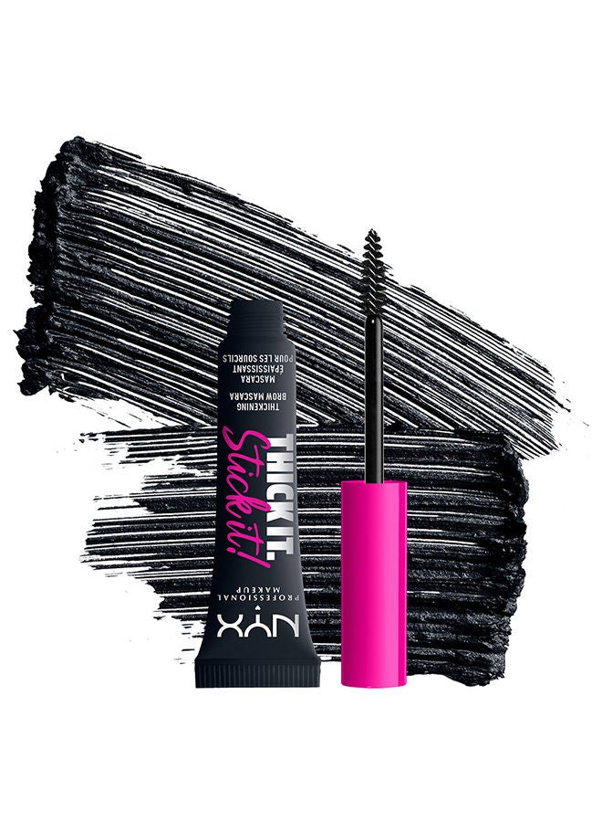 NYX PROFESSIONAL MAKEUP ماسكارا ستيك إت لتكثيف الحواجب باللون الأسود - Image 3