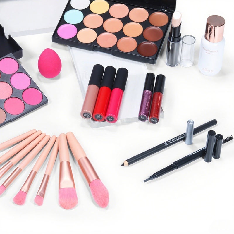 All-in-One Makeup Starter Set: Assorted Color, High Quality Blendable Formulas, Travel-Friendly Cosmetic Bag - Versatile Shade Range Complete Makeup Bundle for Teen Girls, Beginners and Makeup Enthusi - Image 4
