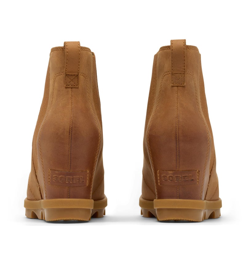 Sorel Women's Joan Rhapsody Chelsea Wedge Boot, Velvet Tan/Gum 2, 6 - Image 3