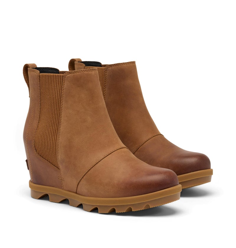 Sorel Women's Joan Rhapsody Chelsea Wedge Boot, Velvet Tan/Gum 2, 6 - Image 2