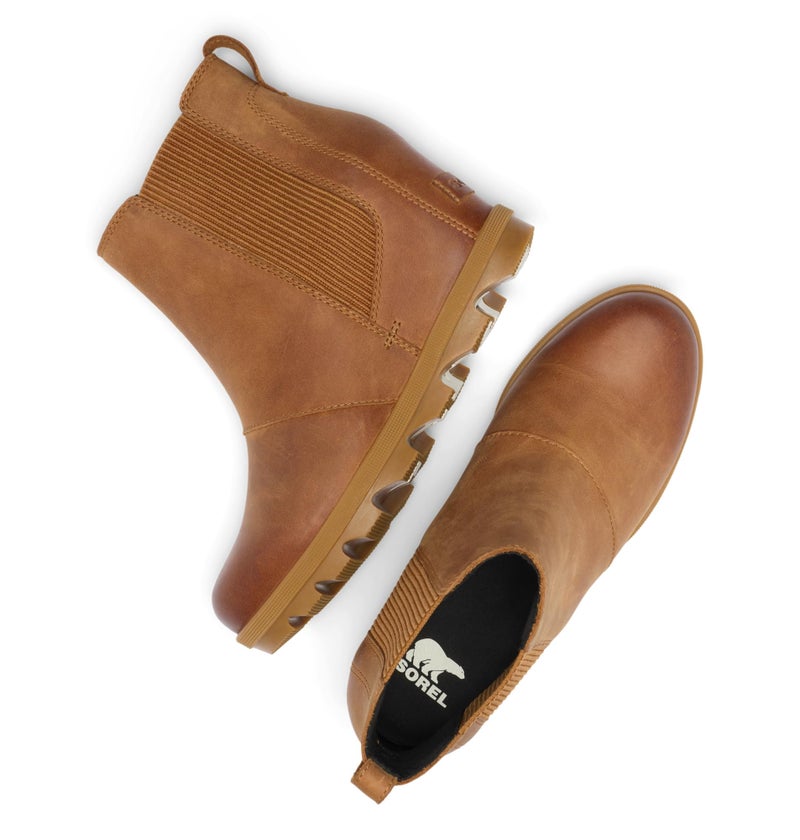 Sorel Women's Joan Rhapsody Chelsea Wedge Boot, Velvet Tan/Gum 2, 6 - Image 5