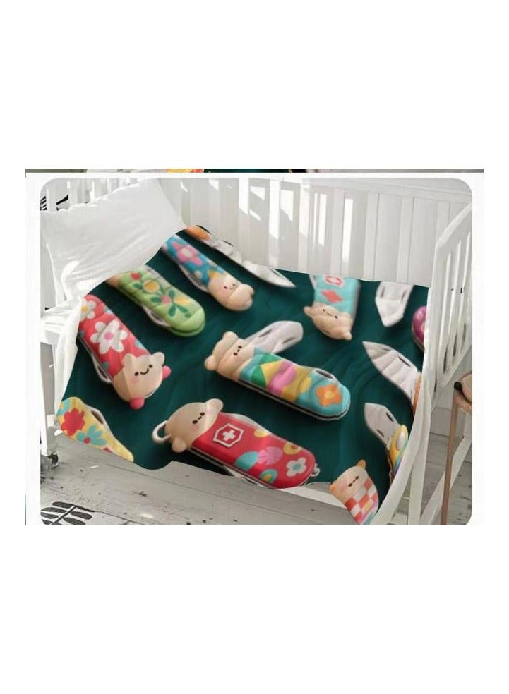 general Flannel thin blanket (warm and comfortable, suitable for sleep, gaming, dust removal and sandproof) 150cm*200cm - 908 - Image 1