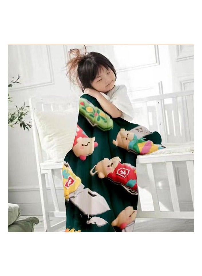 general Flannel thin blanket (warm and comfortable, suitable for sleep, gaming, dust removal and sandproof) 150cm*200cm - 908 - Image 3