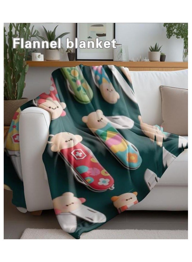 general Flannel thin blanket (warm and comfortable, suitable for sleep, gaming, dust removal and sandproof) 150cm*200cm - 908 - Image 5