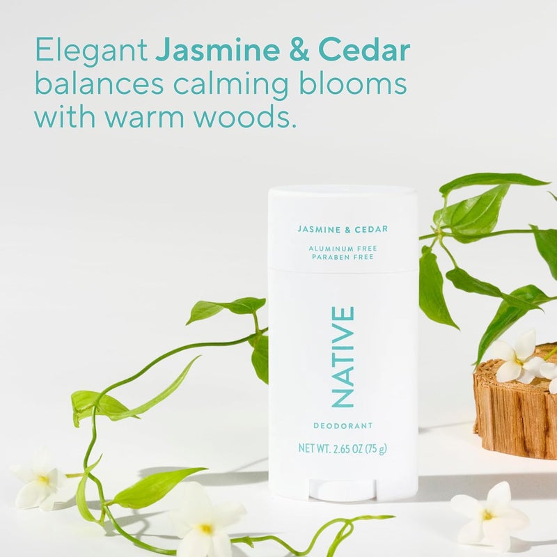 native Jasmine & Cedar Deodorant, 2.65 Ounce - Paraben Free - Image 4
