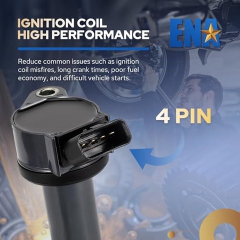 Amoto Ignition Coil – For Toyota Camry, RAV4, Avalon, Lexus RX350/ES350 3.5L V6 – UF487
