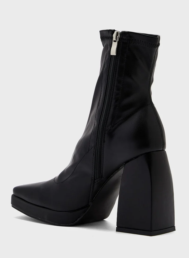 Ginger High Block Heel Boots