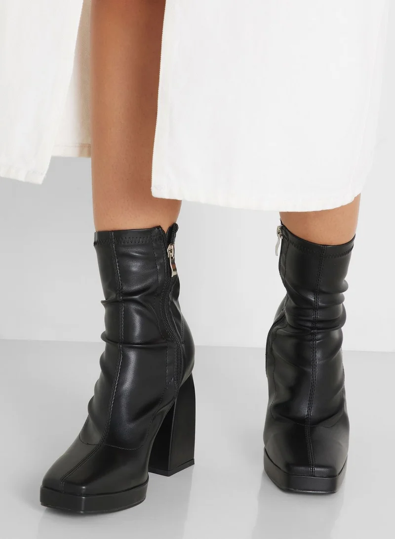 Ginger High Block Heel Boots