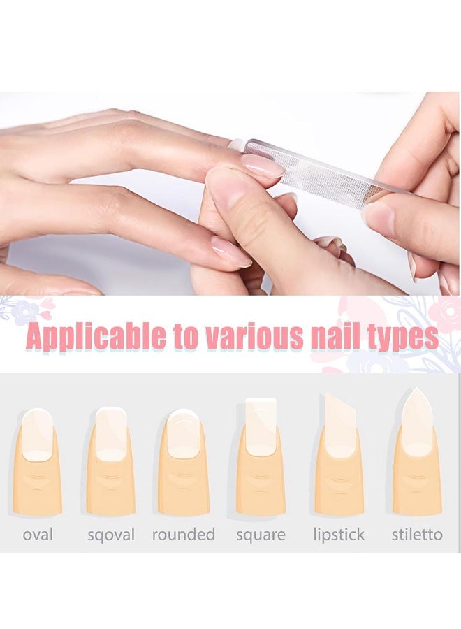 مبارد أظافر زجاجية نانو من لينز للأظافر الطبيعية، طقم من 6 قطع مع مبرد أظافر متعدد الأغراض وملمع أظافر كريستالي - Image 3