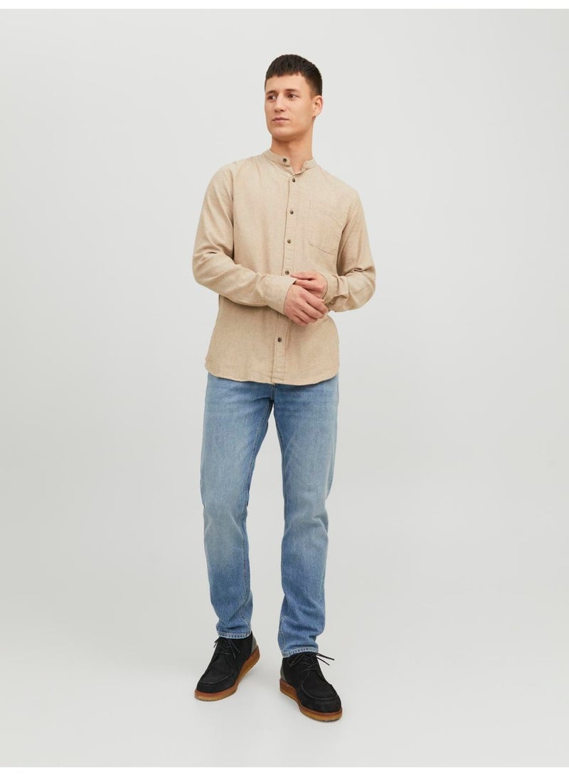 JACK & JONES Jjeband Melange Shirt Ls Noos  - Image 3