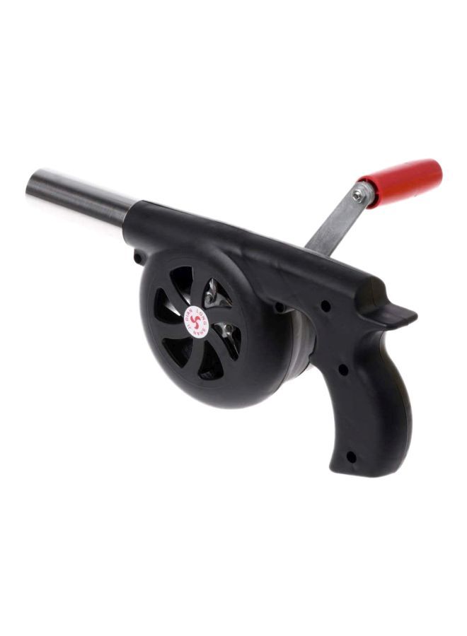 NIBEMINENT BBQ Fan Air Blower Black/Silver/Red 25x10centimeter - Image 1