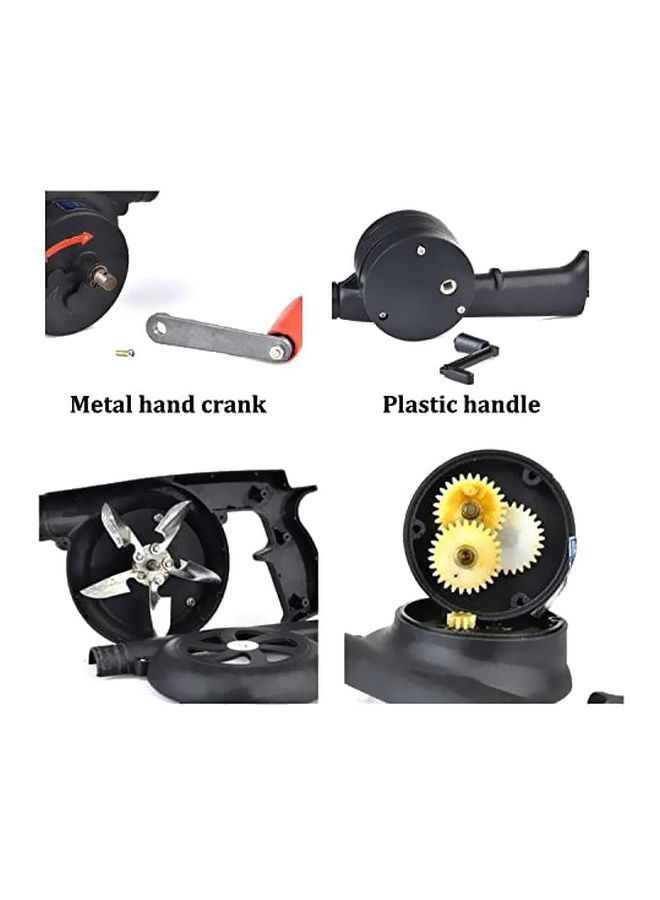 NIBEMINENT BBQ Fan Air Blower Black/Silver/Red 25x10centimeter - Image 5