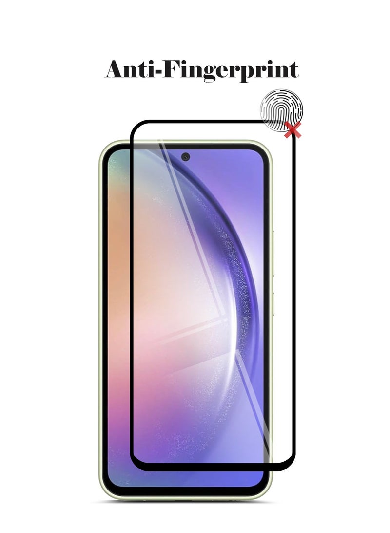 Techie Techie 5D Full Cover 9H Hardness HD Tempered Glass Screen Protector for Samsung Galaxy A54 - Anti-Scratch, Anti-Fingerprint, and Bubbles Free Technology  - Image 2