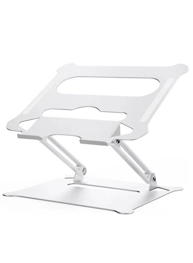 Aluminum Alloy Computer Bracket Lifting Desktop Folding Laptop Base Cooling Bracket-Color:Silver Mini Version (applicable To Tablets) - Image 2