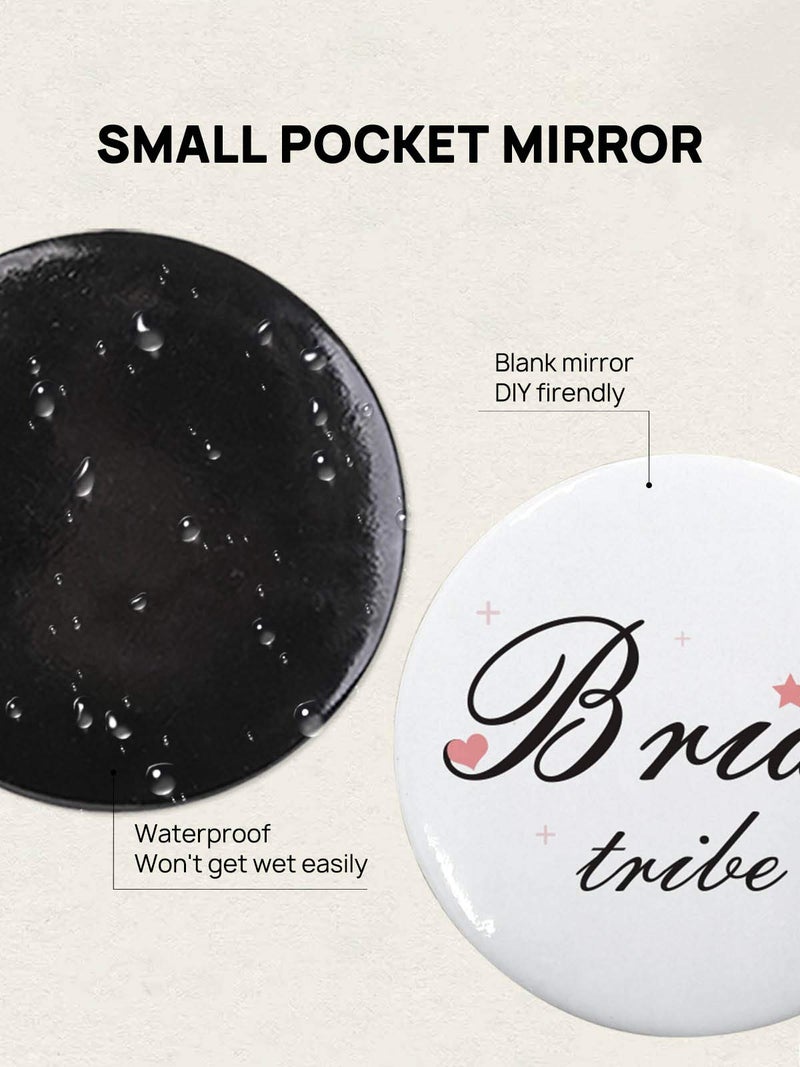 Getinbulk Compact Mirror Bulk Round Makeup Glass Mirror for Purse Great Gift 2.5 Inch Pack of 12 (Black) - Image 5