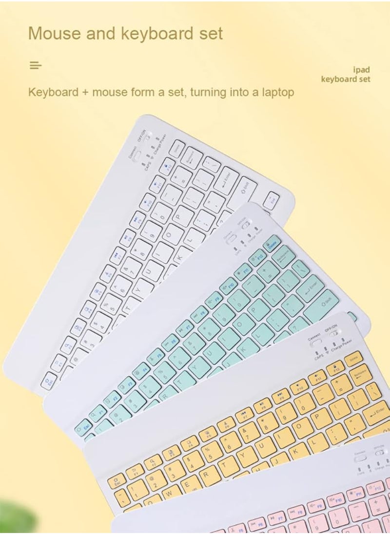 Generic Rechargeable Wireless Keyboard and Mouse Kit Multi-Device Compatible with iOS Android Windows Quiet Scissor Switch Keys Long Battery Life Fast Charging Ideal for Tablets Laptops and Smartphones  - Image 5