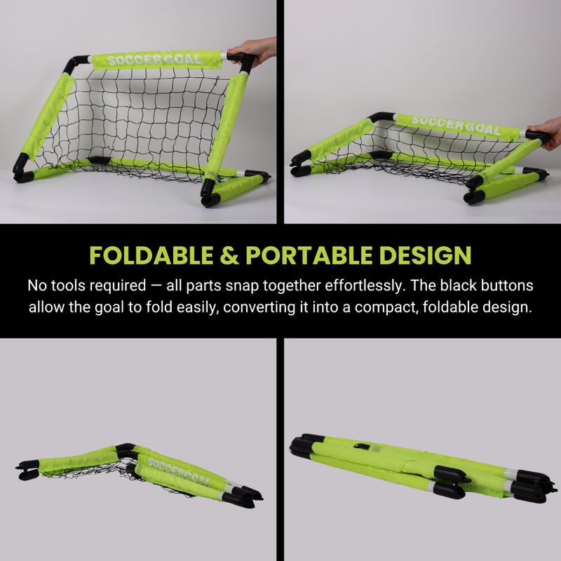 BAMMBITE Kids Soccer Goal Set-Portable Backyard goas for Kids (1 Pack- Goal Set) - Image 4