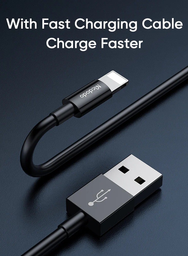 Mcdodo محول شحن مزدوج USB 12W من مكدو + كابل لايتنينغ CH-4791 - Image 4