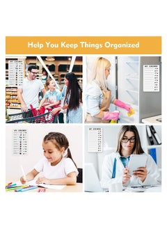Chore Chart Customized Memo Checklist Board for Daily Schedule of Adults and Kids 2 Pcs Chores Board with 10 Detachable Card Stock for Schedule Reminder