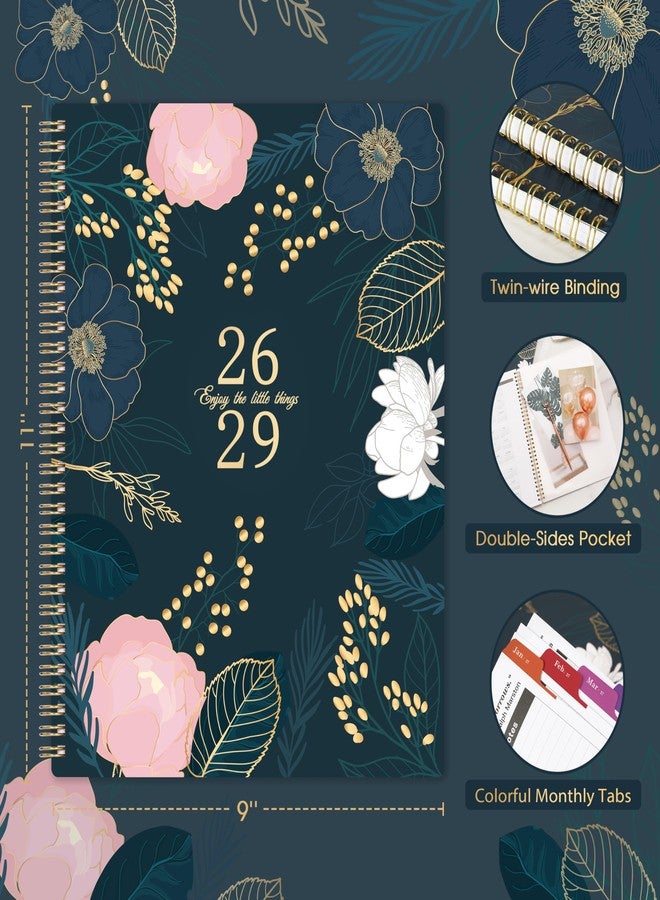 Indeme 2026-2029 Monthly Planner/Calendar - 3 Year Monthly Planner 2026-2029, July 2026 - June 2029, 9'' x 11'', 36 Colorful Months Tabs, Pocket, Note Pages, Holidays, Twin-wire Binding - Image 5