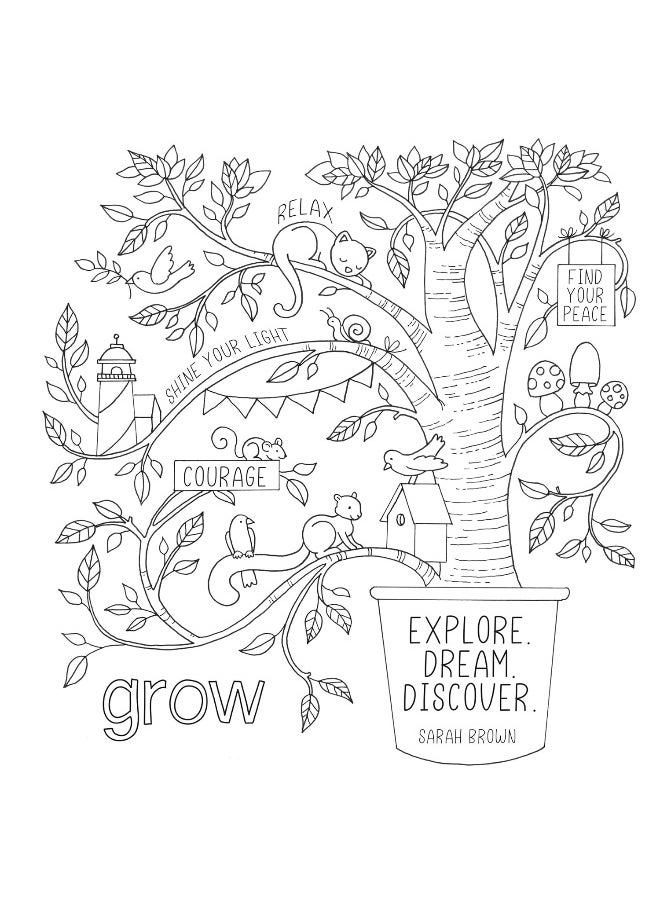 Life is Sweet Coloring Book: Heartfelt Affirmations to Brighten Your Day  - Image 3