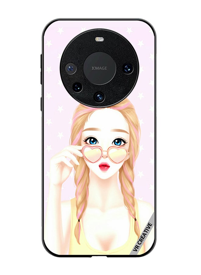 VR CREATIVE Protective Case Cover For Huawei Mate 60 Pro Plus Heart Sunglass Girl Design Multicolour - Image 1