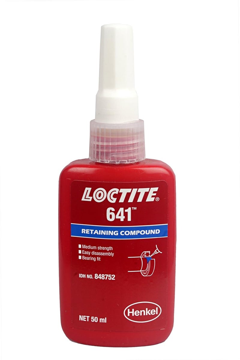 Loctite 641 Retaining Compound - Medium Strength, 50 mL