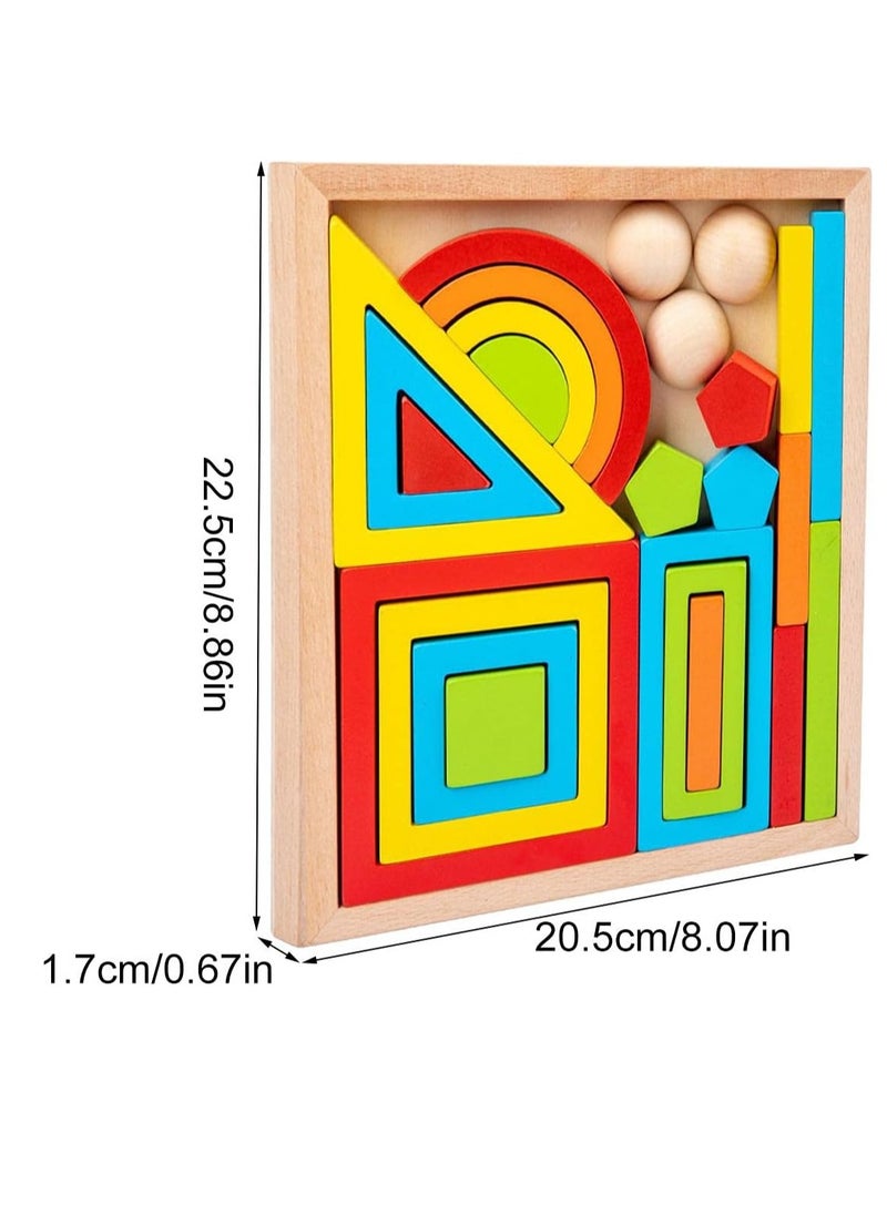 Wooden Geometrical Stacking and 26 Pcs Building Blocks - pzsku/Z0C9197AE1E330006D914Z/45/_/1740403007/1fa9e83e-2d23-4238-b6bf-9d77ce502624