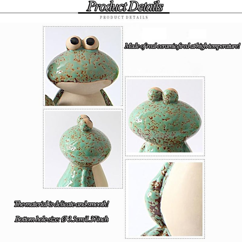 AKV Frog Toilet Bolt Caps Ceramic Toilet Bolt Covers Decorative Toilet Screw Cover Caps, Toilet Caps for Bottom of Toilet, Cute Toilet Bowl Bolt Covers for Bathroom Decor, Easy to install (Green) - Image 5
