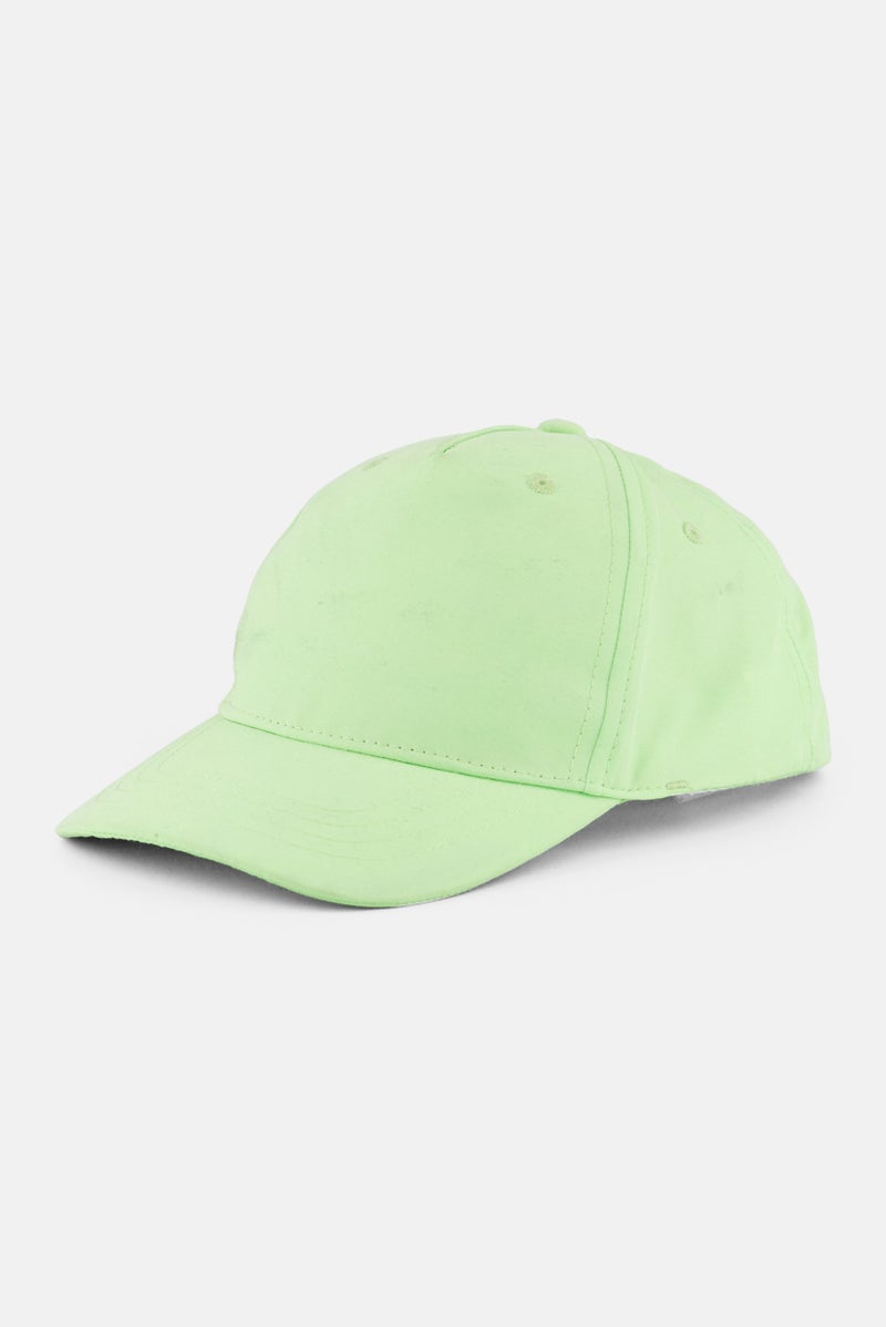 H&M Kids Boy 2  Piece Adjustable Cap, Lime/Navy  - Image 4