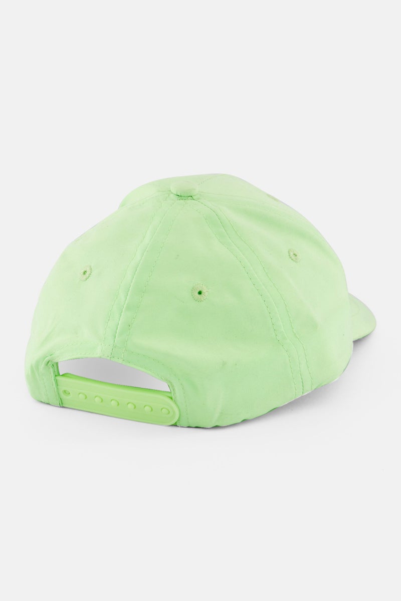 H&M Kids Boy 2  Piece Adjustable Cap, Lime/Navy  - Image 2