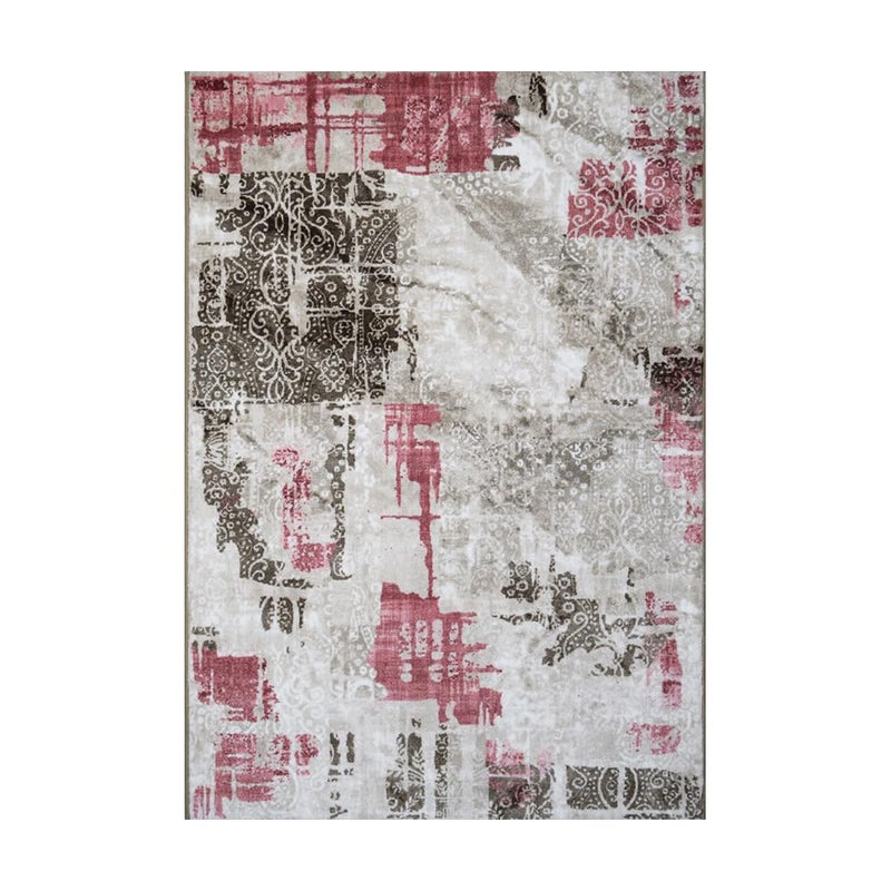 Mac Carpet Audi Rug Size 80x160cm - Pink & Beige Pattern