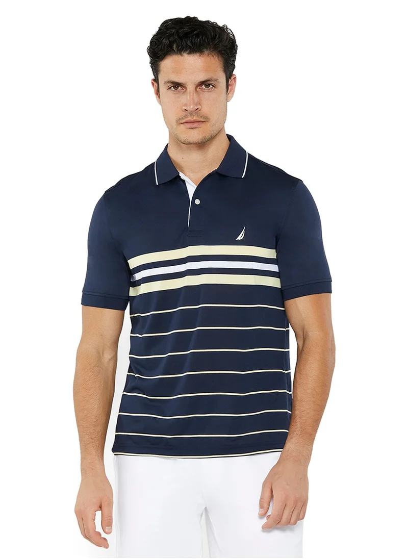 نوتيكا Men's Navy Striped Polo Shirt – Comfortable Cotton for a Truly Refreshing Perfect Summer Look!