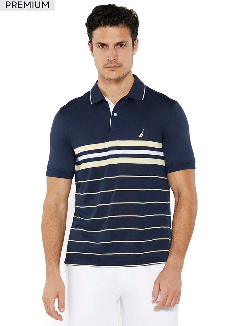 NAUTICA Striped Relaxed Dry-fit Polo Shirt - Image 1