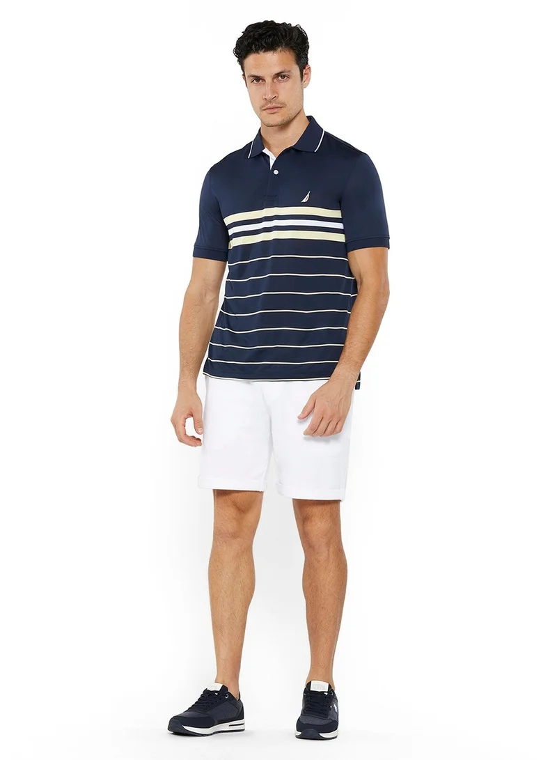 NAUTICA Striped Relaxed Dry-fit Polo Shirt