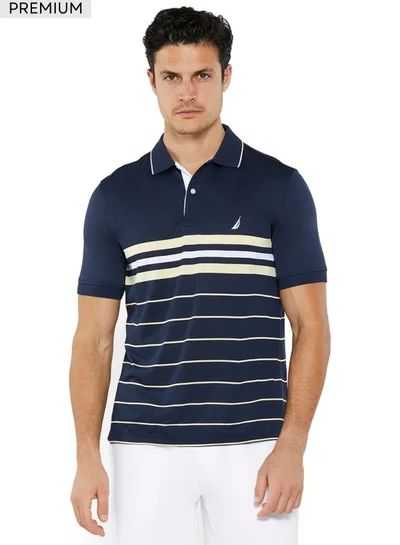 NAUTICA Striped Relaxed Dry-fit Polo Shirt