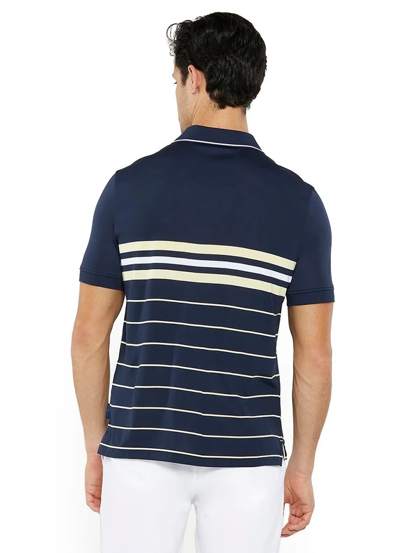 NAUTICA Striped Relaxed Dry-fit Polo Shirt