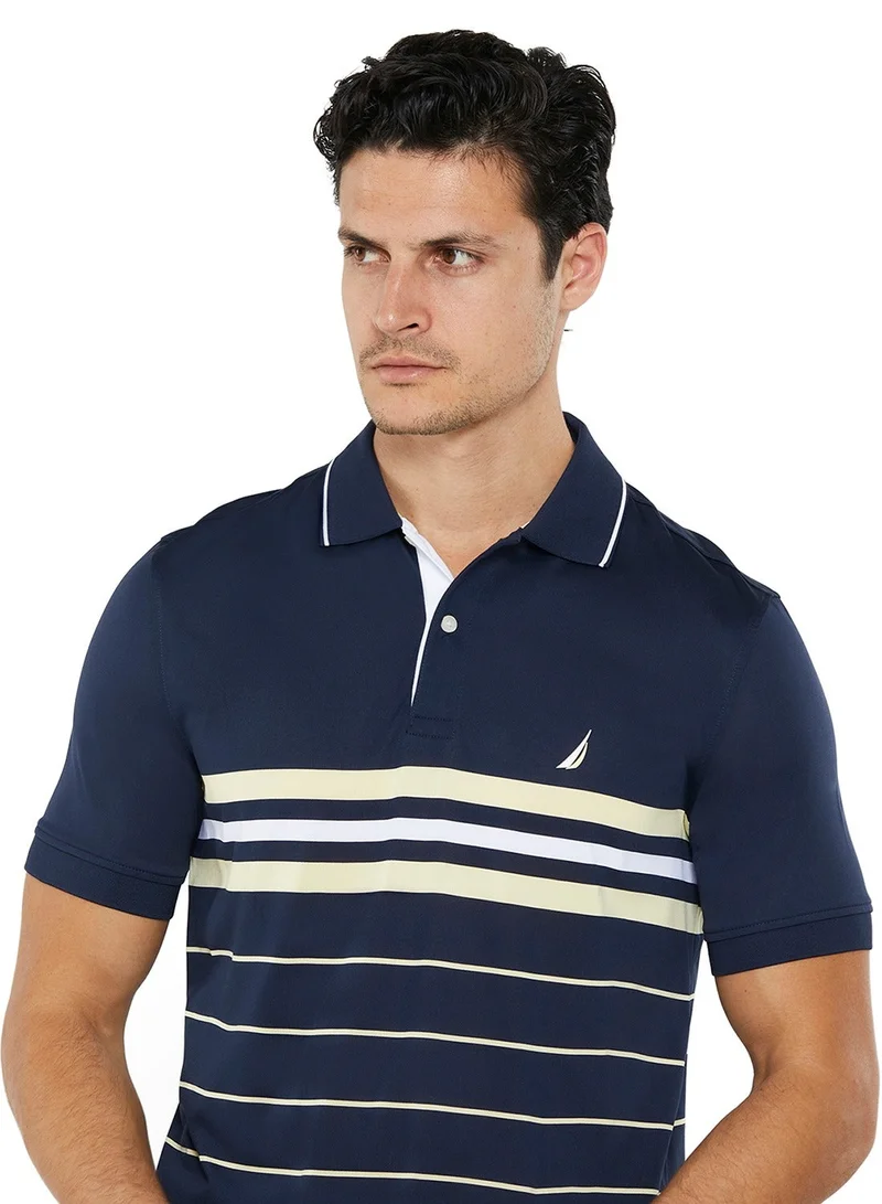 NAUTICA Striped Relaxed Dry-fit Polo Shirt