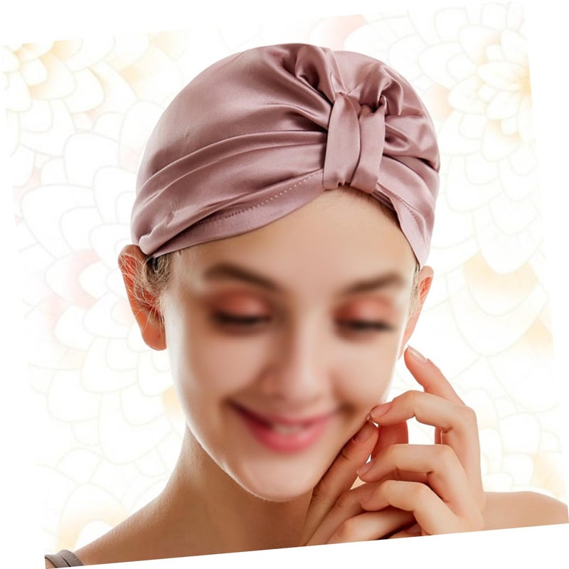 Satin Hair Drying Cap Adjustable Water Absorbent Shower Hat For Women Bathroom Use - Image 4