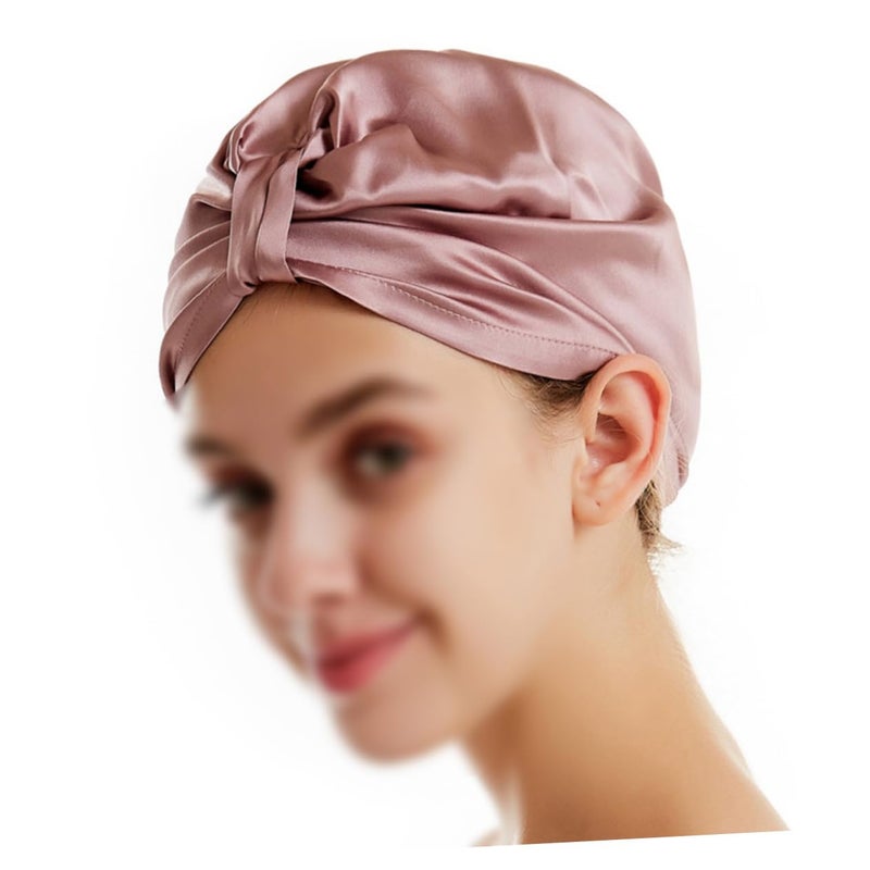 Satin Hair Drying Cap Adjustable Water Absorbent Shower Hat For Women Bathroom Use - Image 2