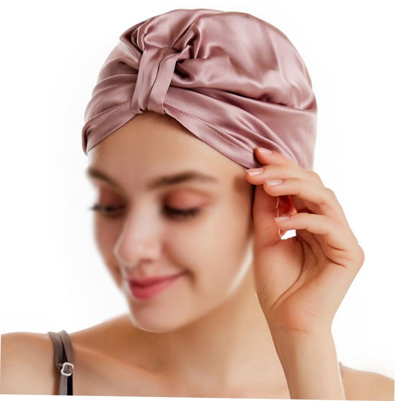 Satin Hair Drying Cap Adjustable Water Absorbent Shower Hat For Women Bathroom Use - Image 5