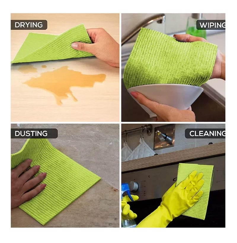 Winberg Sponge Wipe for Cleaning Kitchen Utensils washbasin Sink Car Bike Kitchen Pack of 3 Cleaning Wipe Wipes003 - Image 2