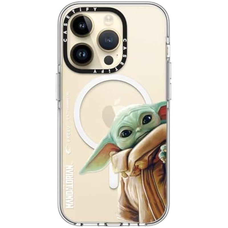 Casetify Clear iPhone 14 Pro Case 【Mandalorian Co-Lab/Not Yellowing / 6.6ft Drop Protection/Compatible with Magsafe】 - Grogu - Clear - Image 4