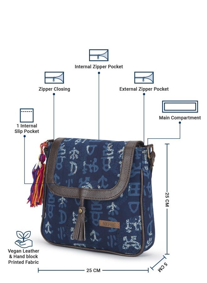 NEPRI Printed Sling Bag | Crossbody Bags for Women Girls | Women's Handbags | Stylish | Vegan Leather Bag | Travel & Office Use | Purse and Wallet | WSL-013-24 - Image 5