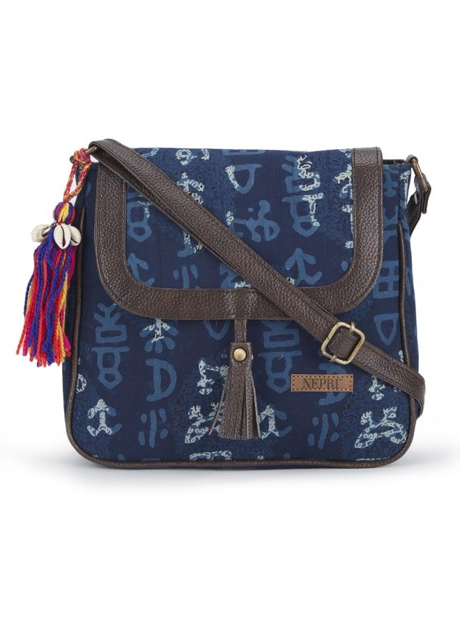 NEPRI Printed Sling Bag | Crossbody Bags for Women Girls | Women's Handbags | Stylish | Vegan Leather Bag | Travel & Office Use | Purse and Wallet | WSL-013-24 - Image 1