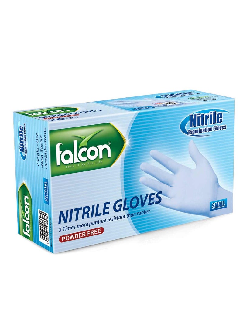 Falcon NITRILE GLOVES (S) POWDER FREE-1000 PC  - Image 3
