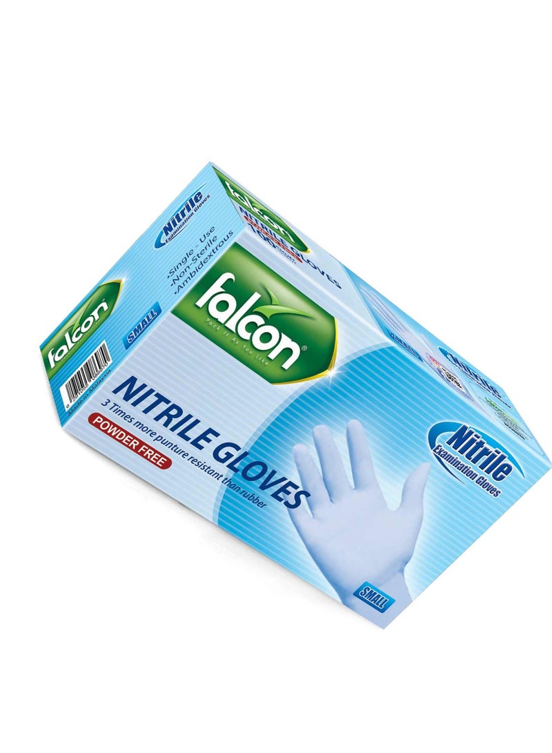 Falcon NITRILE GLOVES (S) POWDER FREE-1000 PC  - Image 5